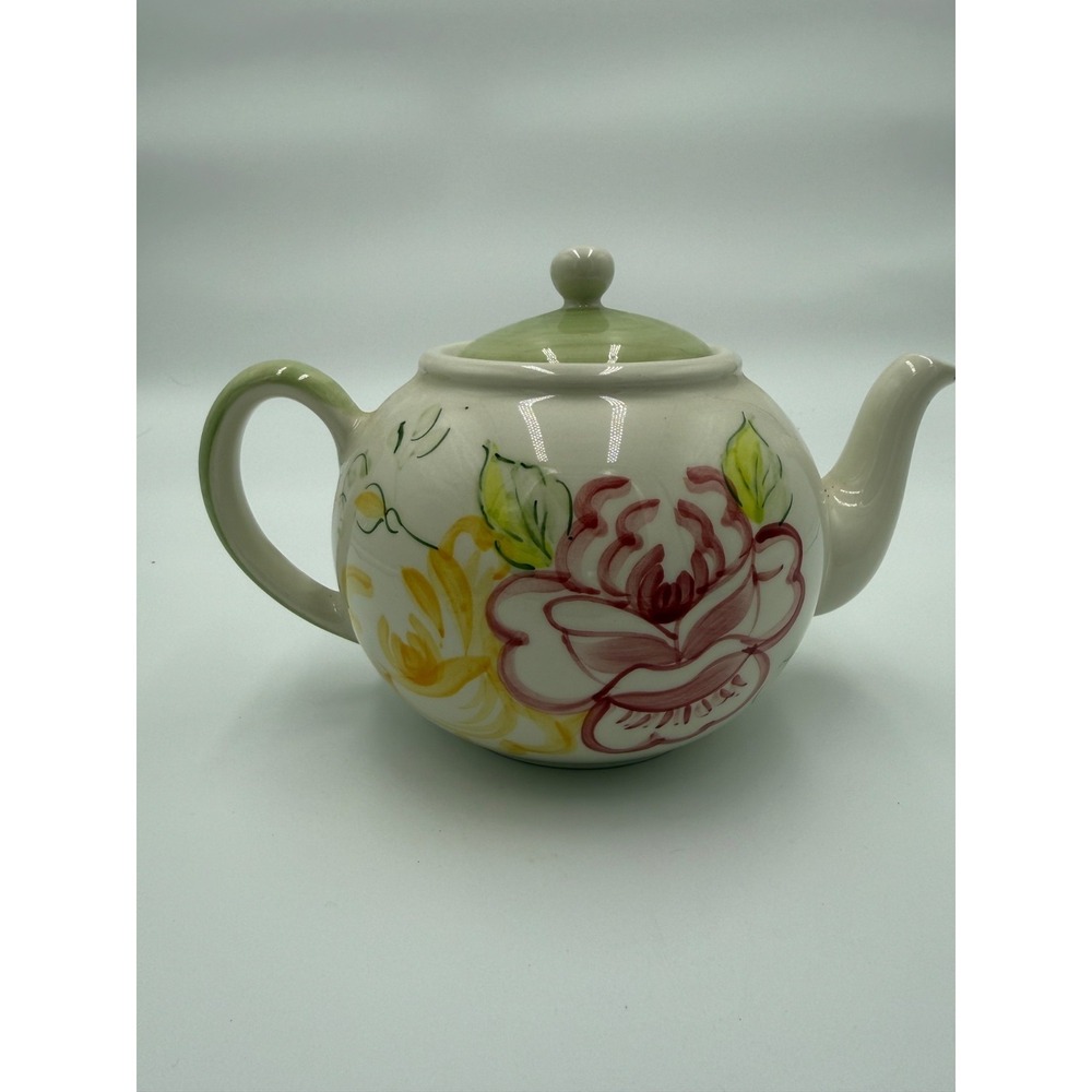 ROYAL‎ ALBERT Royal Dalton Earthenware Teapot ROSE GARDEN 2000 Vintage